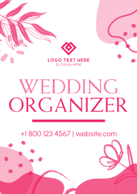 Wedding Organizer Doodles Poster Design