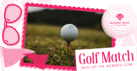 Midcentury Modern Golf Match Facebook Ad Design