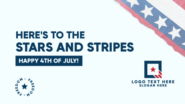 Stars and Stripes Facebook Event Cover Design Image Preview