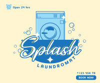 Splash Laundromat Facebook Post Design