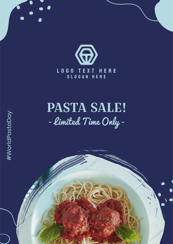 Fun Pasta Sale Flyer Design Image Preview