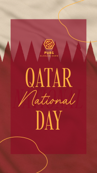 Qatar National Day Greeting Facebook Story Design