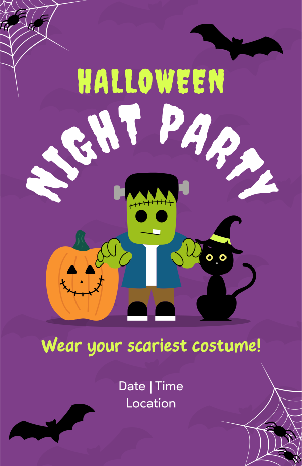 Quirky Halloween Party Invitation Design Image Preview