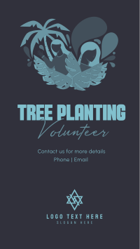 Minimalist Planting Volunteer Instagram reel Image Preview