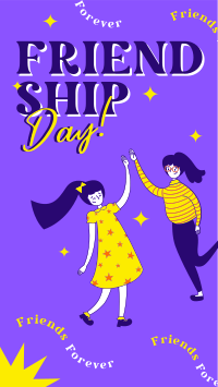 High Five Friendship Day Facebook Story Design