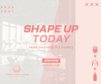 Shape Up Facebook Post Design