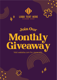 Monthly Giveaway Flyer Design