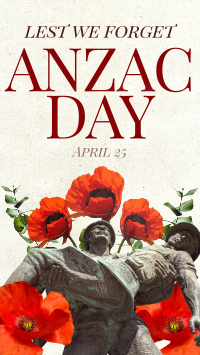 Anzac Day Collage TikTok Video Design