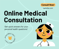 Online Medical Consultation Facebook Post Design
