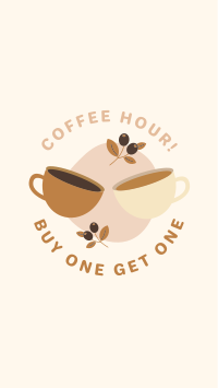 Buy 1 Get 1 Coffee Facebook story Image Preview