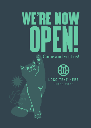 Our Vet Clinic is Now Open Poster Image Preview