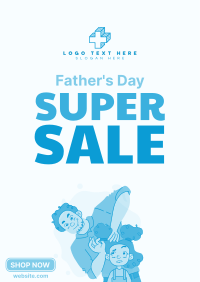 Tie My Hair Dad Sale Flyer Image Preview