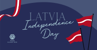 Latvia Independence Flag Facebook Ad Design