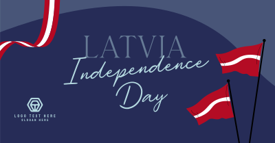 Latvia Independence Flag Facebook ad Image Preview