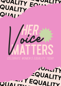 Women's Voice Celebration Poster Image Preview