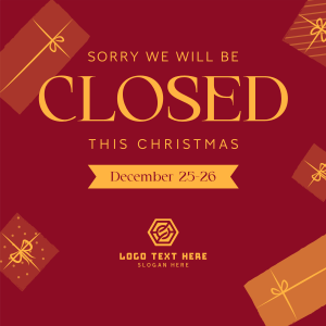 Christmas Closed Holiday Linkedin Post Image Preview