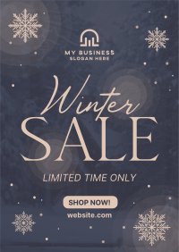 Winter Season Sale Poster Design
