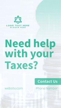 Need Tax Assistance? Facebook Story Design