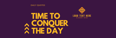 Conquer the Day Twitter header (cover) Image Preview