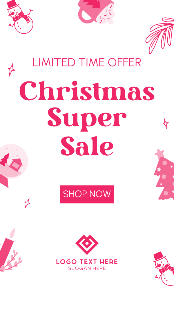 Quirky Christmas Sale Instagram Story Design Image Preview
