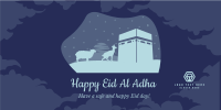 Eid Al Adha Kaaba Twitter Post Design