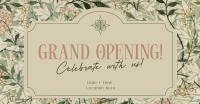 Elegant Floral Opening Facebook Ad Design