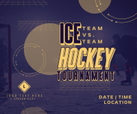 Sporty Ice Hockey Tournament Facebook post Image Preview
