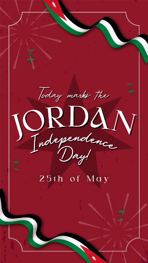 Jordan Independence Ribbon Facebook story Image Preview