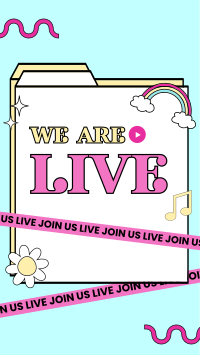 Cute Livestream Facebook story Image Preview