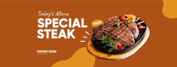 Special Steak Facebook Cover Design Image Preview