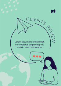 Travel Agency Review Poster Design
