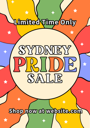 Vibrant Sydney Pride Sale Poster Image Preview