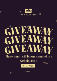 Confetti Giveaway Announcement Poster Image Preview