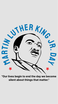 Martin Luther King Jr. Facebook Story Design