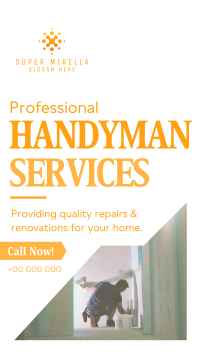 Handyman Renovations Facebook Story Image Preview