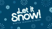 Let It Snow Winter Greeting Video Image Preview