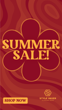 Groovy Summer Sale Facebook story Image Preview