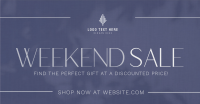 Minimalist Weekend Sale Facebook ad Image Preview