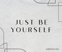 Be Yourself Facebook Post Design