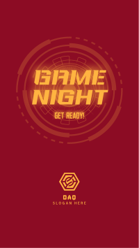 Futuristic Game Night Facebook story Image Preview