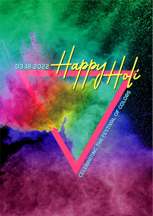 Holi Color Burst Poster Image Preview