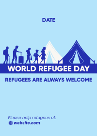 Welcome Refugee Day Poster Design