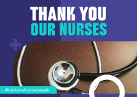 Healthcare Nurses Postcard Design