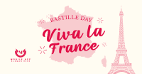 Celebrate Bastille Day Facebook Ad Design