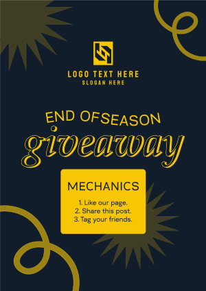 End of Season Giveaway Flyer Image Preview