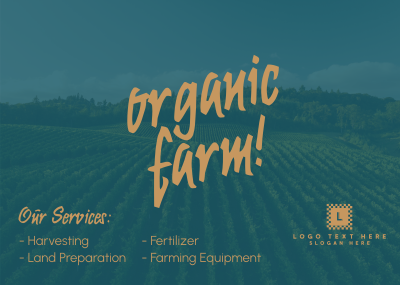 Organic Agriculture Postcard Image Preview