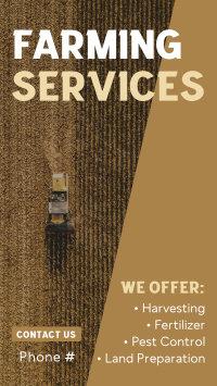 Expert Farming Service Partner YouTube Short Design