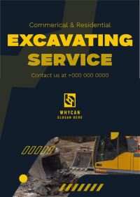 Modern Excavating Service Flyer Design