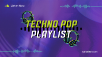 Techno Pop Music Animation Design