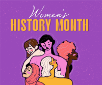 Women's History Month March Facebook Post Design